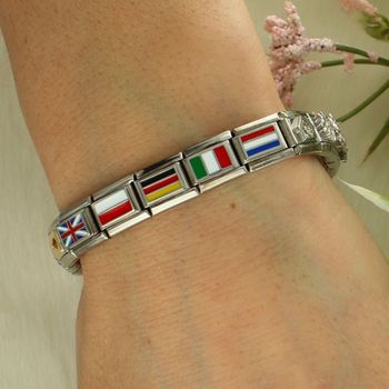 Link NOMINATION Classic Composable Flaga Niemiec  Stal, Srebro 925, Emalia  33020714 (2).jpg